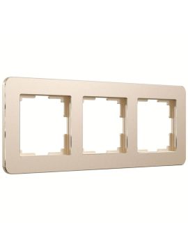 Рамка на 3 поста Werkel Platinum шампань 4690389184499 W0032611