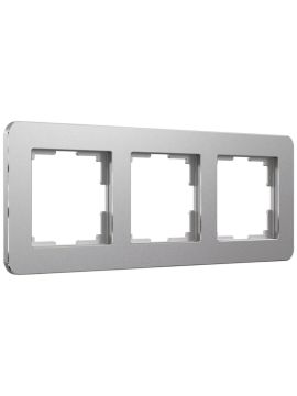 Рамка на 3 поста Werkel Platinum алюминий 4690389184475 W0032606