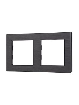 Рамка двухместная Arlight FRM-PRESTO-ALS-2-BK 043855