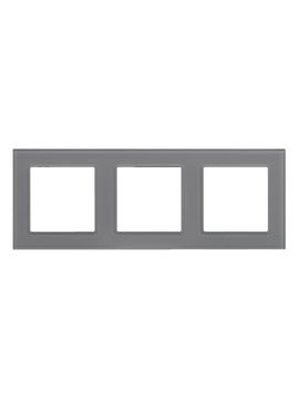 Рамка на 3 поста Arlight FRM-GLARE-GS-3-GR 043801