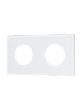 Рамка стеклянная на 2 поста Arlight FRM-GLARE-GC-2-WH 043835