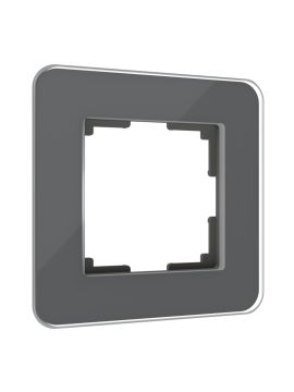 Рамка из стекла на 1 пост Werkel Elite графит 4690389180675 W0012440