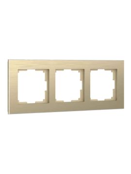 Рамка Werkel Aluminium на 3 поста шампань алюминий W0021711 4690389158155