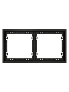 Рамка на 2 поста Voltum S70 VLS100208 (черный матовый)