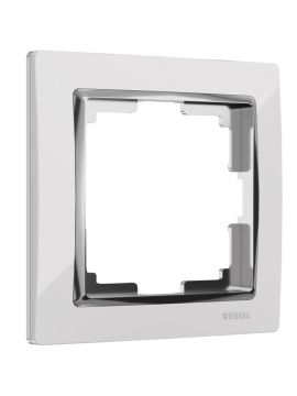 Рамка на 1 пост Werkel Snabb белый/хром W0011901 4690389160677