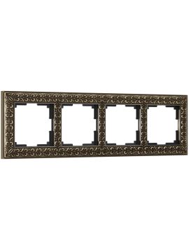 Рамка на 4 поста Werkel Antik бронза 4690389158759 W0041512