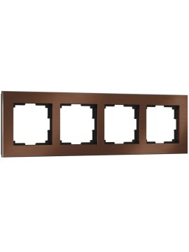 Рамка на 4 поста Werkel Aluminium коричневый алюминий W0041714 4690389158209