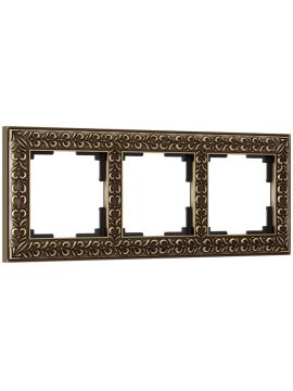 Рамка на 3 поста Werkel Antik бронза W0031512 4690389158452