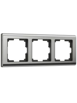 Рамка на 3 поста Werkel Metallic глянцевый никель W0031602 4690389159053