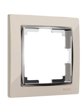 Рамка на 1 пост Werkel Snabb слоновая кость/хром W0011903 4690389160684