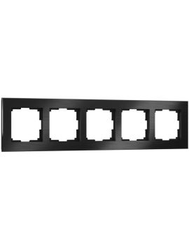 Рамка на 5 постов Werkel Aluminium черный алюминий W0051708 4690389158131