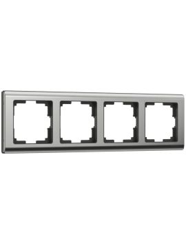 Рамка на 4 поста Werkel Metallic глянцевый никель W0041602 4690389159046