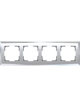 Рамка Werkel Diamant на 4 поста зеркальный WL08-Frame-04 4690389143847