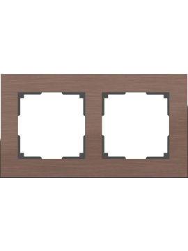 Рамка Werkel Aluminium на 2 поста алюминий коричневый WL11-Frame-02 4690389073694