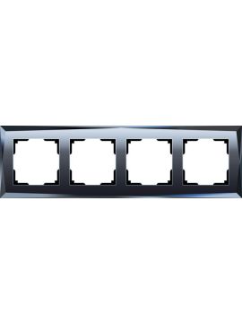 Рамка Werkel Diamant на 4 поста черный WL08-Frame-04 4690389054426