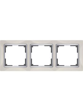 Рамка Werkel Snabb на 3 поста слоновая кость WL03-Frame-03-ivory 4690389046322