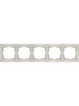 Рамка Werkel Snabb Basic на 5 постов слоновая кость WL03-Frame-04 4690389098789
