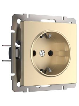 Розетка с заземлением Werkel шампань W1171011 4690389157363 a050867