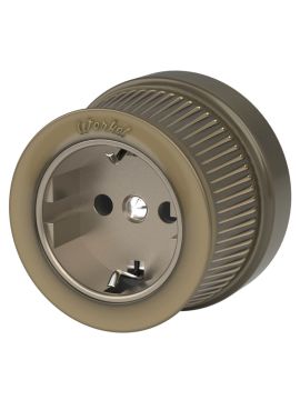 Розетка с заземлением Werkel Ретро бронзовый W5771012 4690389166549