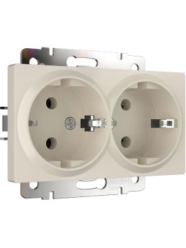Розетка двойная с заземлением Werkel 4690389192142 W1172062 a062427