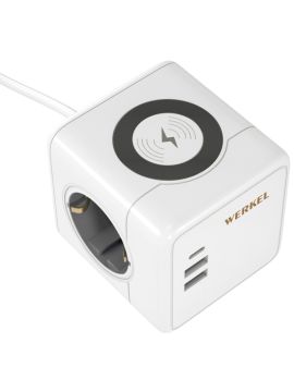 Розеточный блок 3-местный + 3 USB + беспроводная зарядка Werkel 4690389204265 W6513501 a066454