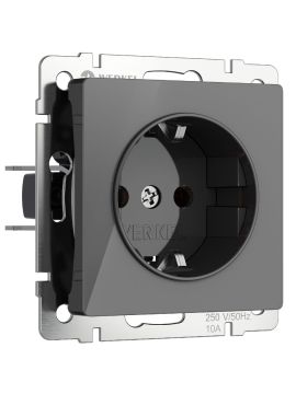 Розетка с заземлением и шторками Werkel 4690389197512 W1171144 a064091