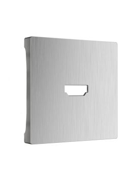 Накладка Werkel для розетки HDMI серебряный рифленый WL09-HDMI-CP 4690389128318