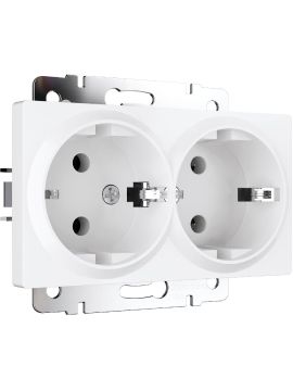 Розетка двойная с заземлением Werkel 4690389192111 W1172061 a062410