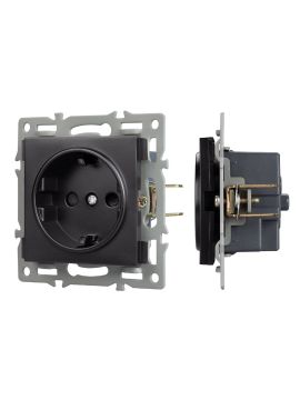 Механизм электрической розетки Arlight SCT-MEU1-PL-BK (250V, 16A) 043731
