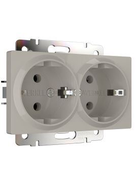 Розетка двойная с заземлением Werkel W1272004 4690389213960 a069774