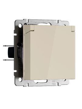 Розетка с защитной крышкой и шторками Werkel W1171203 4690389213151 a069595