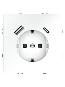 Розетка с USB, A+C Voltum S70 VLS040502