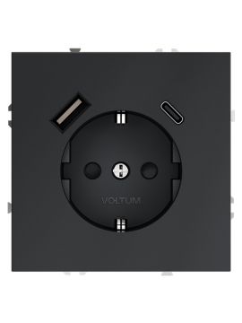 Розетка с USB, A+C Voltum S70 VLS040507