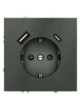 Розетка с USB, A+C Voltum S70 VLS040506