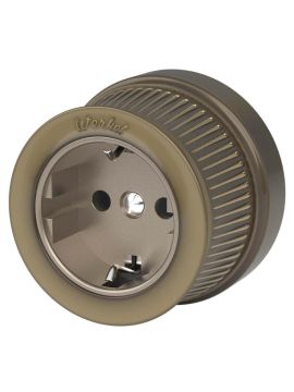 Розетка Werkel с заземлением и шторками бронзовый W5771112 4690389166662