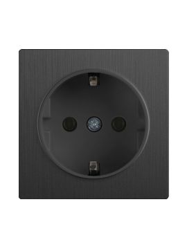 Розетка Werkel с заземлением графит рифленый WL04-SKG-01-IP20 4690389145988