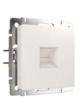 Телефонная розетка Werkel RJ-11 перламутровый рифленый WL13-RJ-11 4690389124303