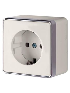 Розетка Werkel с заземлением Gallant слоновая кость WL15-02-01 4690389102219