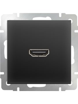 Розетка HDMI черная матовая WL08-60-11 4690389097522