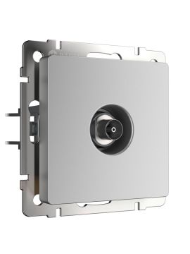 ТВ-розетка Werkel проходная серебряный WL06-TV-2W 4690389073496