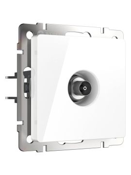 ТВ-розетка Werkel проходная белая WL01-TV-2W 4690389073472