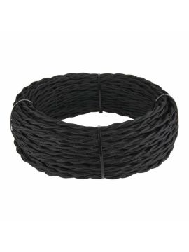 Ретро кабель Werkel витой трехжильный 1,5 мм черный 4690389137051