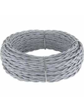 Ретро кабель Werkel витой трехжильный 1,5 мм серый 4690389153006