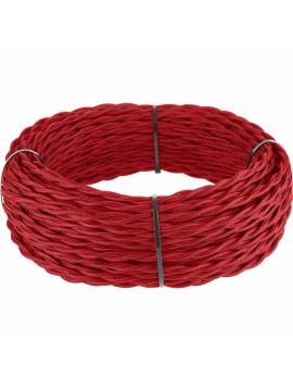 Ретро кабель Werkel витой трехжильный 1,5 мм красный 4690389153099