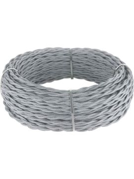 Ретро кабель Werkel витой трехжильный 2,5 мм серый 4690389131219