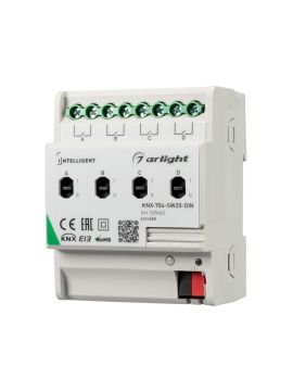 Релейный модуль Arlight KNX-704-SW20-Din (Bus, 4x20A) 025663