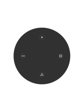 Пульт Arlight SMART-801-22-4G-4SC-SH Black (3V, Magnet, 2.4G) 046481