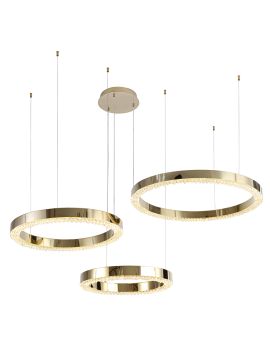 Подвесная люстра Crystal Lux SATURN SP120W LED GOLD