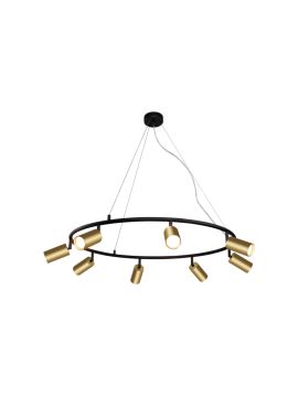 Подвесная люстра Crystal Lux CLT 015C8 D800 BL-GO