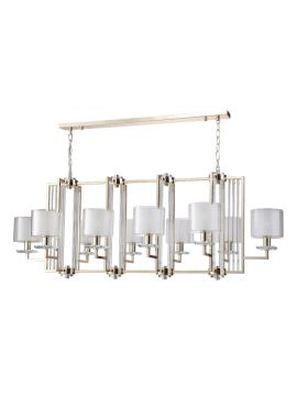 Подвесная люстра Crystal Lux NICOLAS SP10 L1300 GOLD/WHITE